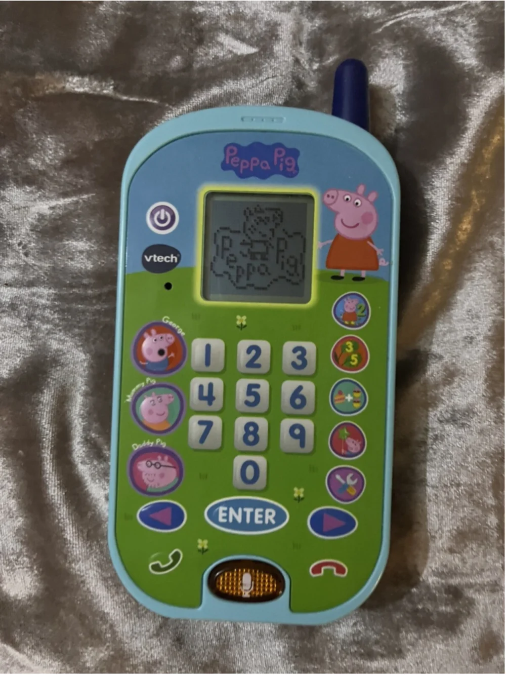 V-tech Peppa Pig Lets Chat Learning Phone Pretend Play Phone Education Toy